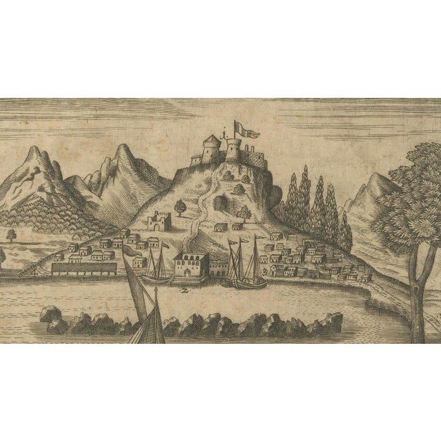 Black Antique View of Jaffa Holy Land Engraving, 1735 For Sale - Image 8 of 9