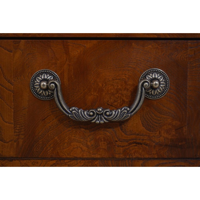 Pair Thomasville Walnut Finish Nightstands For Sale - Image 12 of 18