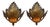 Antiques Sunbusrt Flush Sconces, 1890s, Set of 2 For Sale