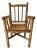 Vintage Handmade Small (Child) Size Rustic Carved Log Wood Chair For Sale