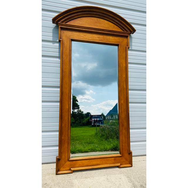 2010s Enormous Neoclassical Inspired Walnut Pier Mirror by Bernhardt For Sale - Image 5 of 9