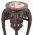 Chinese Chinese Carved Hardwood and Marble Pedestal For Sale - Image 3 of 4