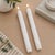 Modern FIA WickWhite Textured Taper Candle (Set of 2) For Sale - Image 3 of 4