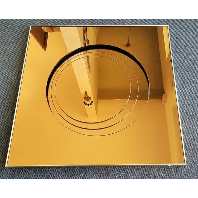 Mid-Century Modern Italian Bronze Mirror by Giannoli, 1960s For Sale - Image 3 of 18