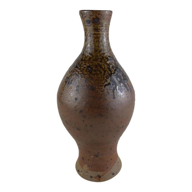 French Mid-Century Ceramic Vase Signed Jgp, Attrib. To Max & Dominique Picard For Sale