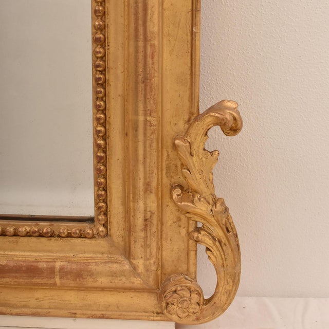 Rectangular Wall Mirror with Flowers and Cherubs For Sale - Image 10 of 12