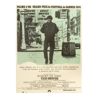 Taxi Driver Robert De Niro Poster, 1970s For Sale