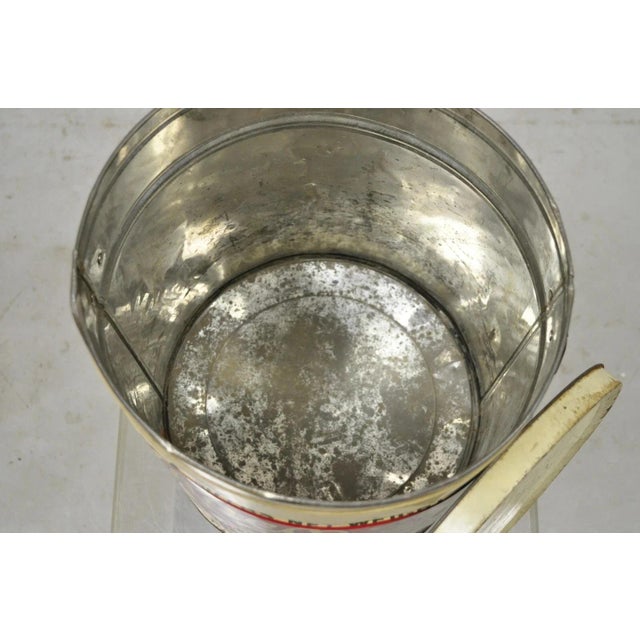 Vintage Raco 25 Lbs. Advertising Lard Tin Metal Can Reading Pa Twin Handles For Sale In Philadelphia - Image 6 of 10