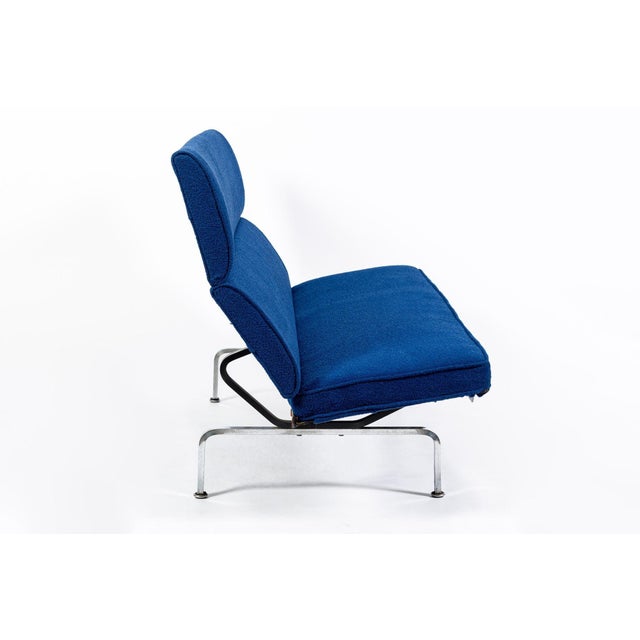 Herman Miller Mid Century Blue Sofa Compact by Eames for Herman Miller 1970s For Sale - Image 4 of 12