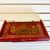 Ruby Red 1920s Antique Chinoiserie Boho Chic Elephant Wall Mounted Shelf. For Sale - Image 8 of 17