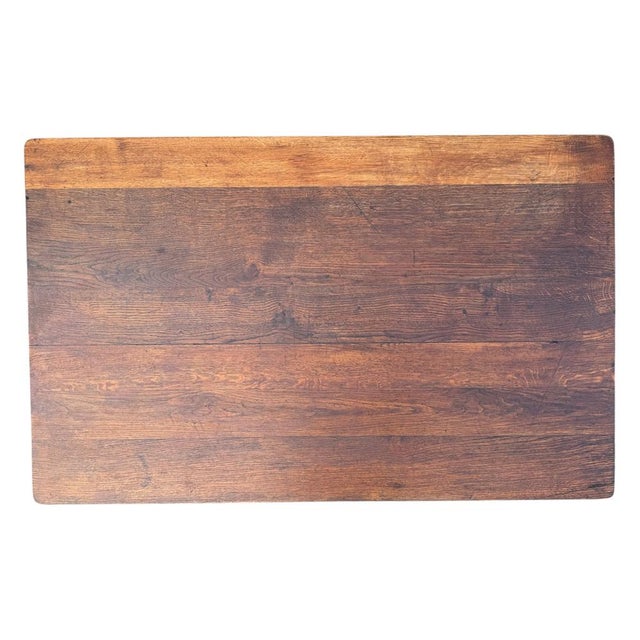 Louis Philippe Bistro Table in Oak For Sale - Image 10 of 16