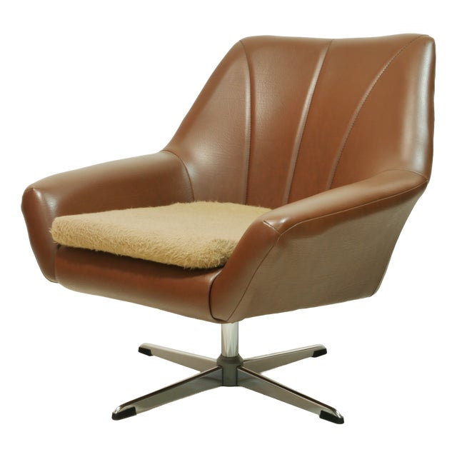 Mid-Century Swivel Chair, 1970s For Sale