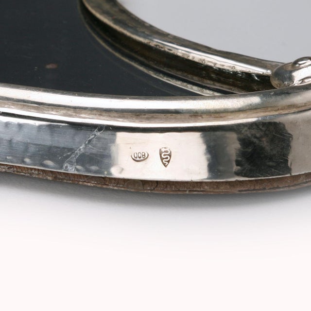 Miracoli Milano Silver Wall Mirror For Sale - Image 6 of 7