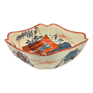 Antique Keller & Guerin "Ecrans" Faience Bowl