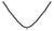 Sterling Silver Diamond Accent Black Spinel Bead Station Necklace For Sale