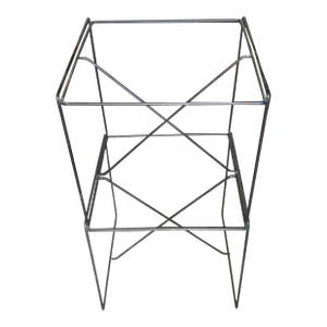 Set/Pair of Isocele End Tables or Single Double Stacked Shelf Attributed to Max Sauze