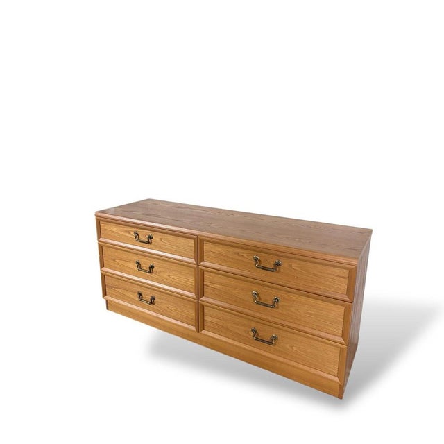 Wood Low Sideboard in Oak Veneer from G-Plan, 1980s For Sale - Image 7 of 9