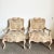 Century Furniture French Provincial White Washed Floral Print Lounge Chairs by Century Furniture For Sale - Image 4 of 8