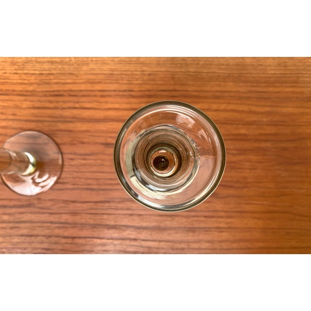 Vintage Glass Candleholder, 1970s, Set of 2 For Sale - Image 13 of 18