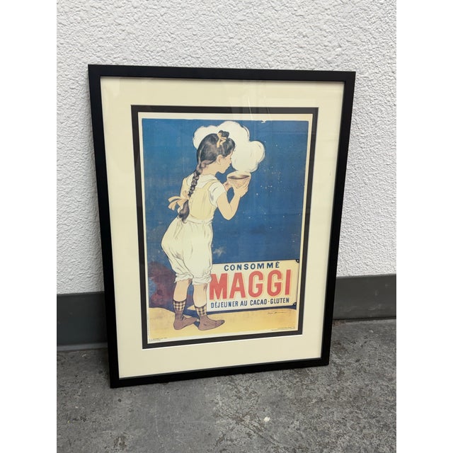 1990s Framed “Consommé Maggi” Poster Reproduction For Sale - Image 5 of 12