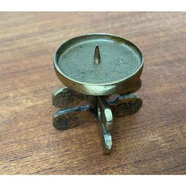 Vintage Brutalist Bronze Candleholder from Gallo, 1970s For Sale - Image 13 of 15