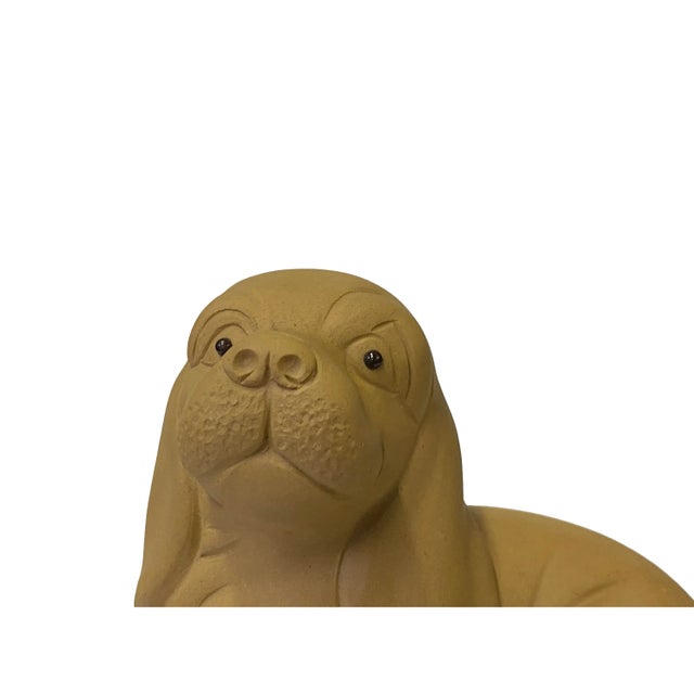 2020s Oriental Puppy Dog Small Ceramic Animal Figure Display Art For Sale - Image 5 of 6
