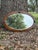 Antique Early 20th Century Oak Framed Beveled Oval Wall Mirror For Sale - Image 4 of 8