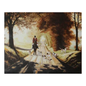 2006 Original Equestrian Fox Hunting and Hounds Oil Painting by Sue Kelleher