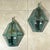 Pair of Vintage Solid Brass Verdigris Hexagonal Wall Sconces For Sale - Image 13 of 16