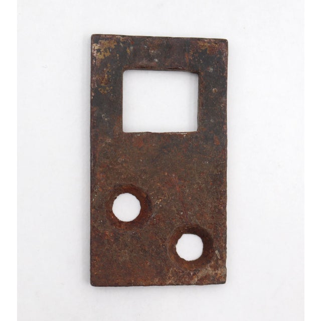 Vintage 9 In. Brass Surface Door Bolt For Sale - Image 6 of 7