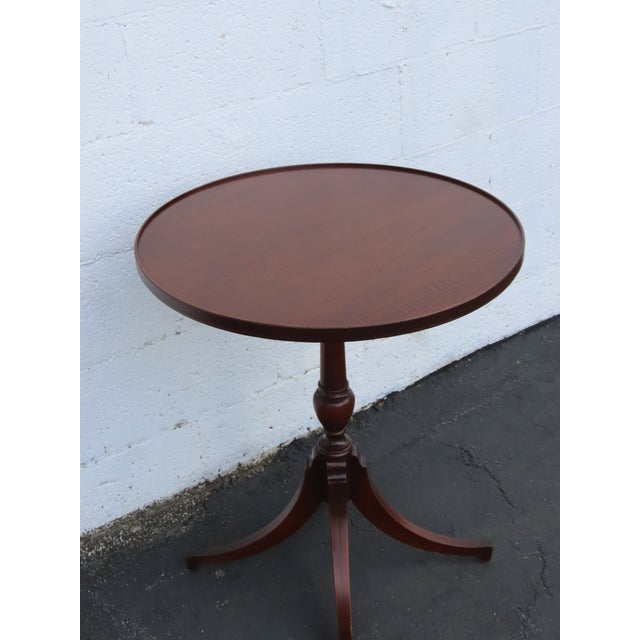 Imperial Furniture, Grand Rapids Imperial Furniture Company of Grand Rapids Mahogany Round Side End Table 6908 For Sale - Image 4 of 11