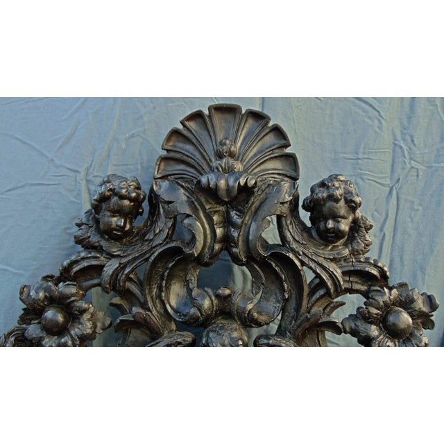 Period Italian Baroque Ebonized Bench For Sale - Image 4 of 10