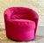 Pink Postmodern Swivel Lounge Chair / Armchair, C. 1980's For Sale - Image 10 of 13