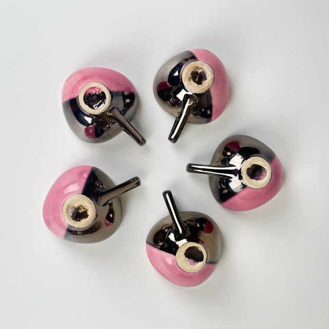 Black Ceramic Coffee Set Luc from Vallauris, 1950s, Set of 12 For Sale - Image 8 of 12