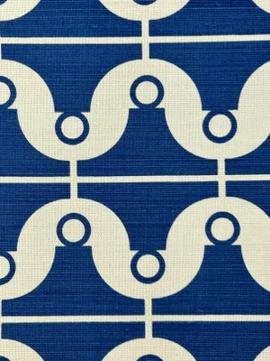 Schumacher "London Bridge” Linen Print– 2.5 Yards