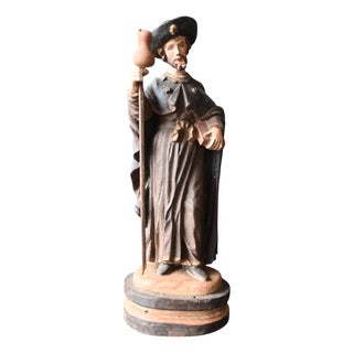 18th Century Wooden Sculpture of Saint James the Great For Sale