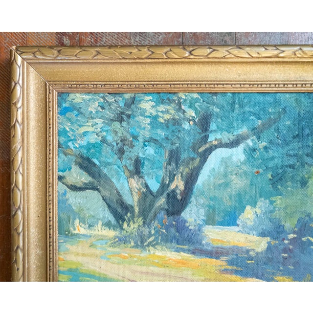 American Mid-Century American Impressionist Plein Air Landscape Painting, Signed For Sale - Image 3 of 9