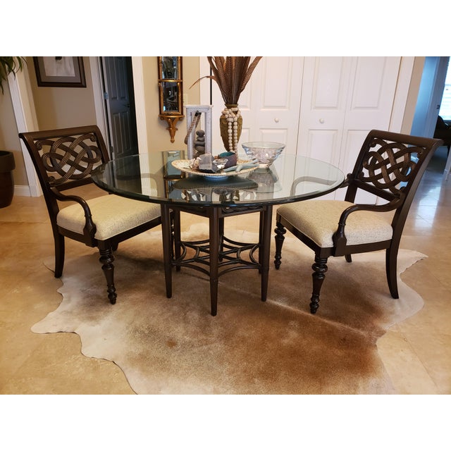 Early 21st Century Pair of Tommy Bahama Royal Kahala Molokai Arm Chairs by Lexington Furniture For Sale - Image 5 of 16