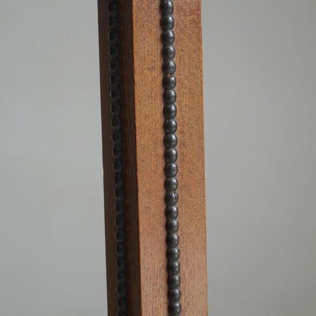 Dutch Amsterdamse School Art Deco Floor Lamp in Oak and Macassar Ebony, 1920s For Sale - Image 10 of 13