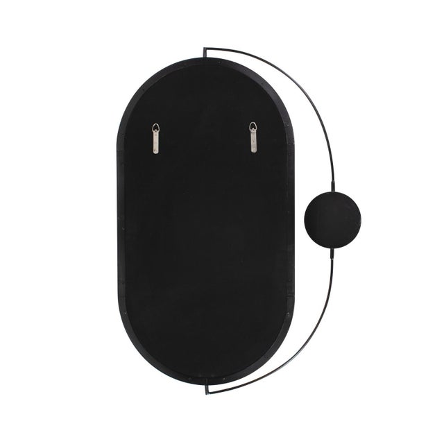 2020s Janik Stainless Steel Double Vanity Mirror- Brushed Black For Sale - Image 5 of 9