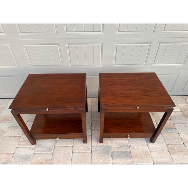 Chinoiserie Pair of Hickory Chair Sara Nightstands/Side Tables For Sale - Image 3 of 8