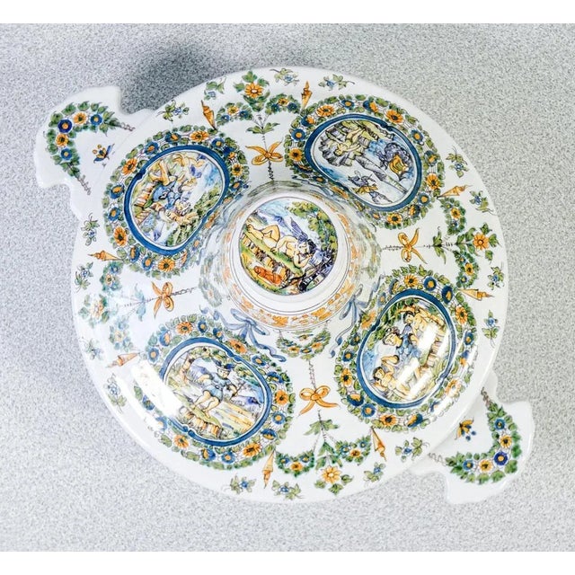 Bowls in Ceramics from Merget to Moustiers. France, 1920s For Sale - Image 4 of 8