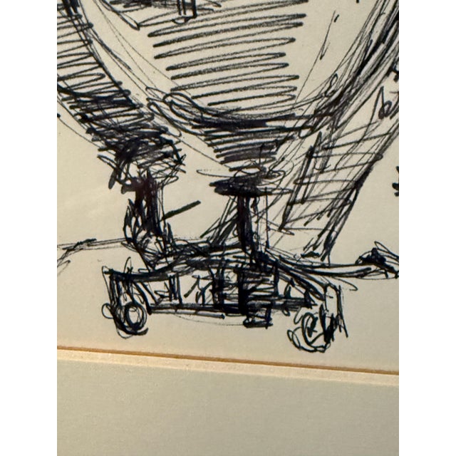 Timpanist, Ink Drawing by Joan Carl Strauss For Sale In Los Angeles - Image 6 of 7
