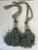 English Vintage Pair of Light Green Tassel Tiebacks For Sale - Image 3 of 4