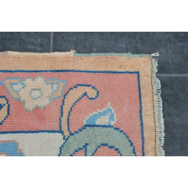 1960s Vintage Oushak Rug, Faded Oushak Rug, Oriental Rug,natural Rug, Muted Tribal Rug, Woven Rug, Soft Oushak Rug, 1960 For Sale - Image 5 of 11