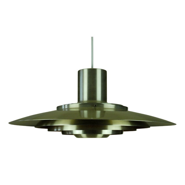 Pendant Lamp by Preben Fabricius and Jørgen Kastholm for Nordisk Solar Compagni, Denmark, 1980s For Sale