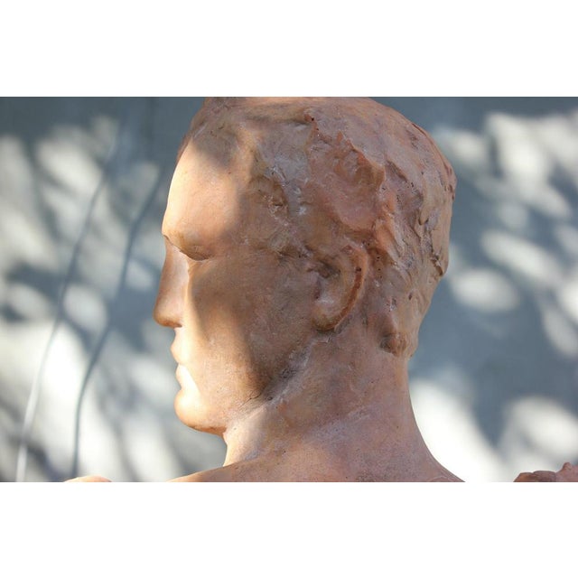 Art Deco Bust of Man from Victor Demanet, 1920s For Sale - Image 15 of 18