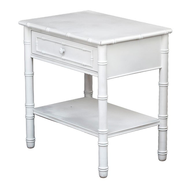1960s Bamboo Painted Nightstands, Pair For Sale - Image 9 of 11