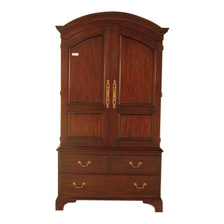 Henkel Harris Model #165 Mahogany Dome Top Armoire Cabinet For Sale