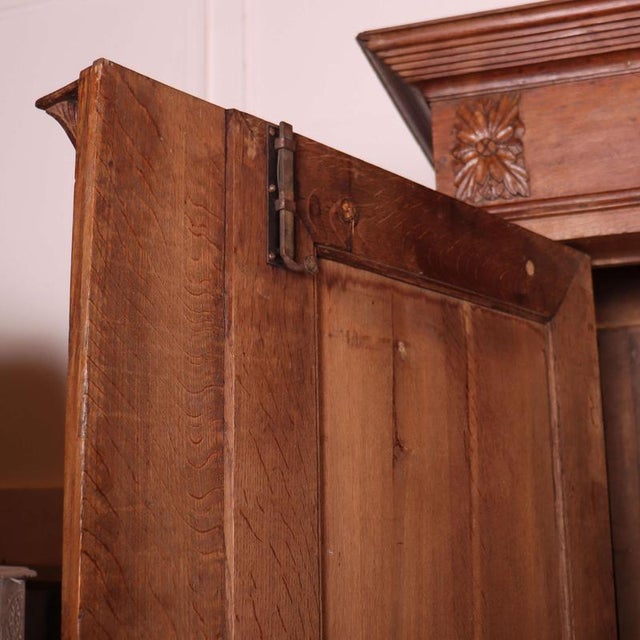 19th Century Danish Oak Wardrobe For Sale - Image 12 of 16